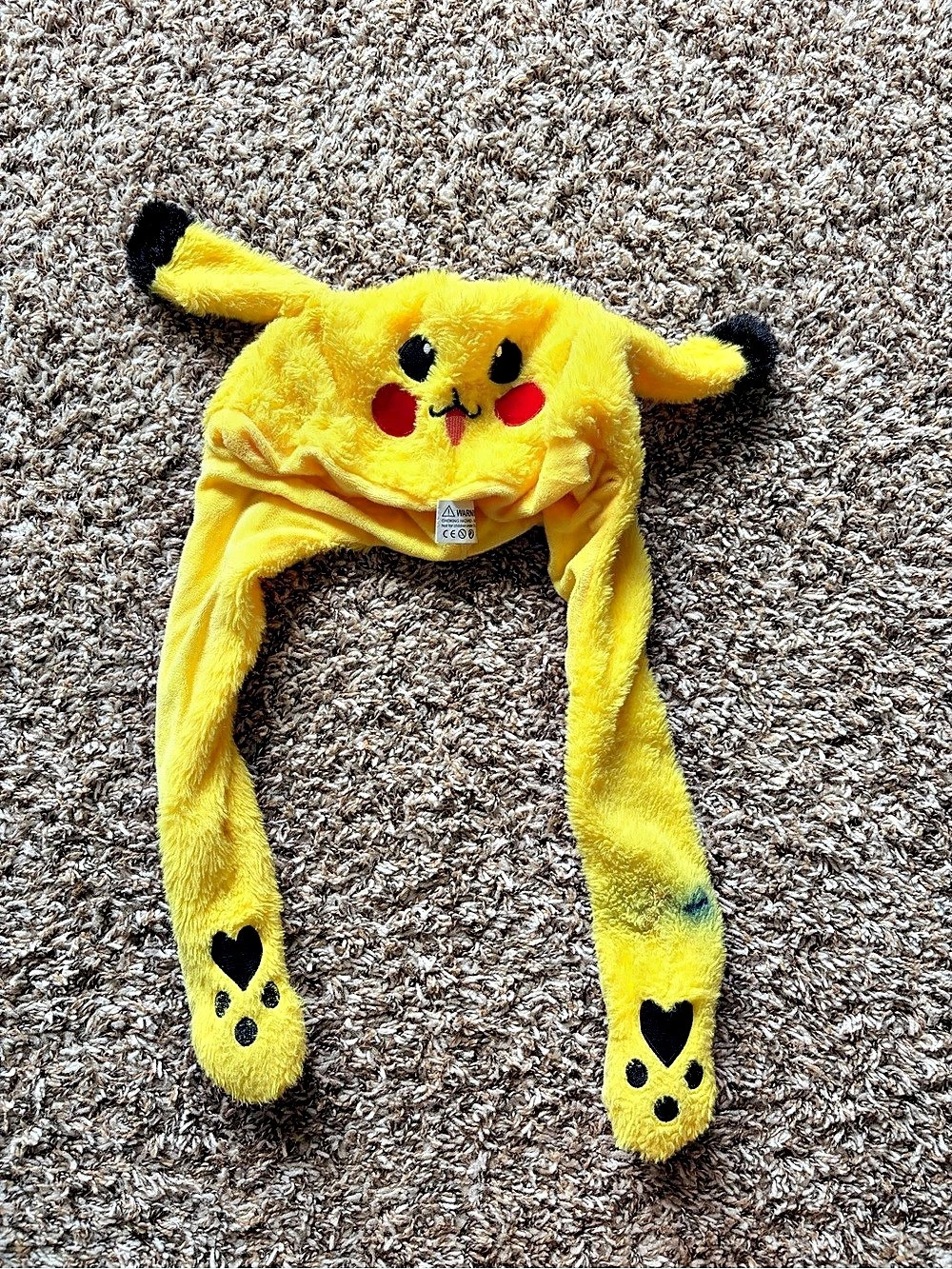 Pikachu Character Hat Yellow